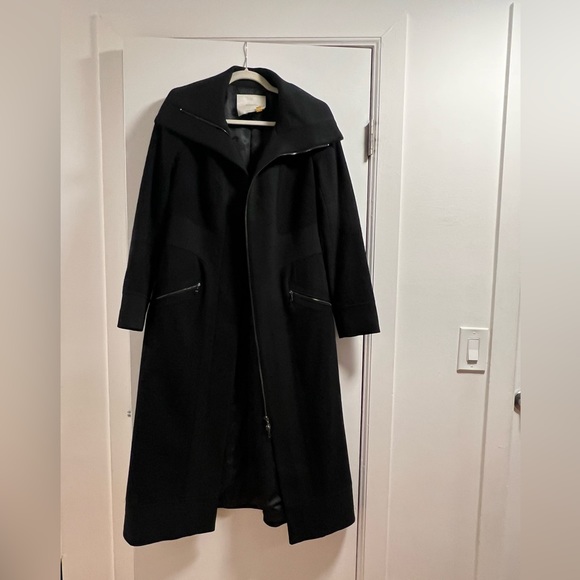 leifsdottir Jackets & Blazers - Black Wool Leifsdottir Coat (Anthropologie)